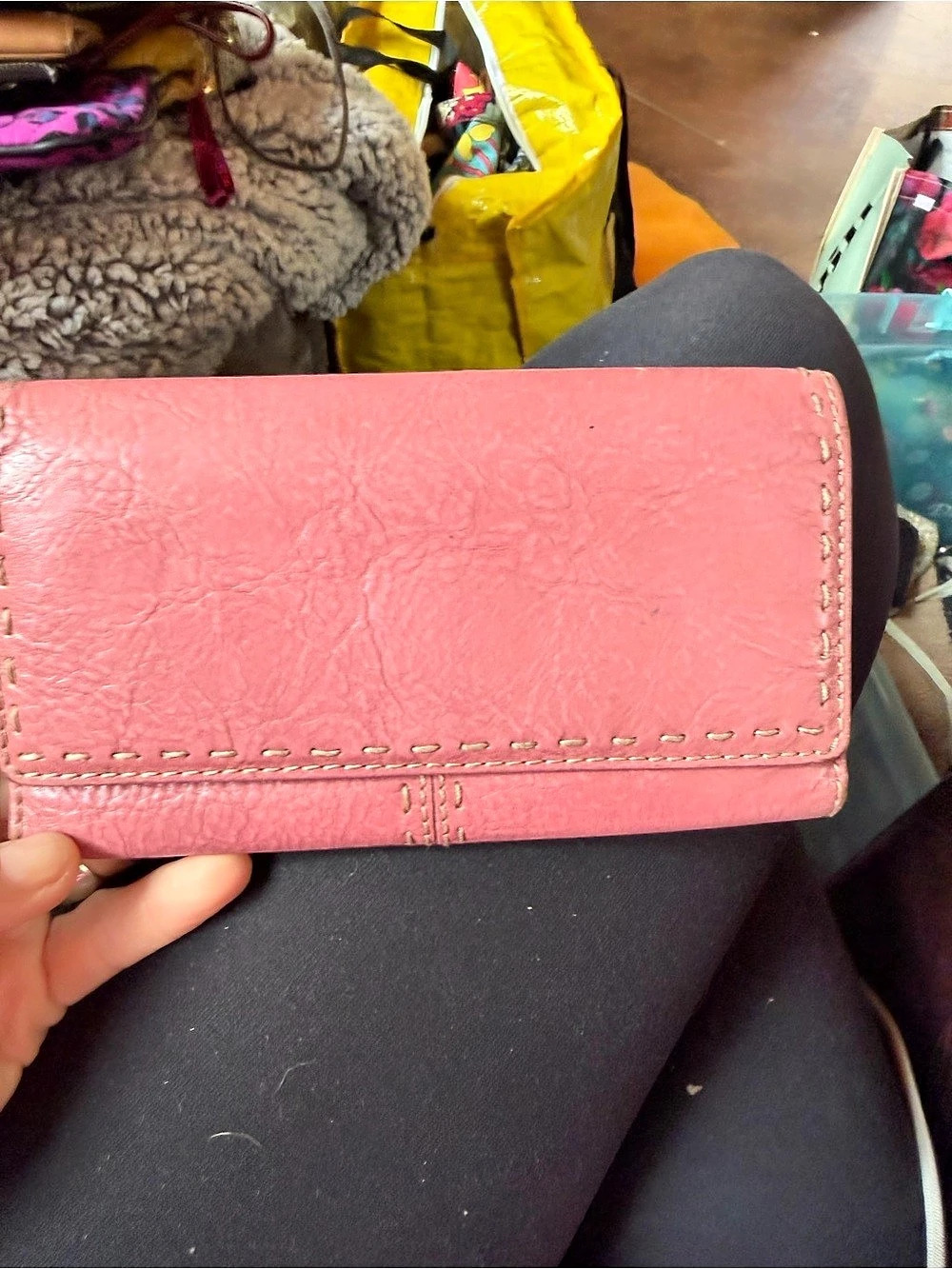 Fossil Pink Zip-Around Wallet